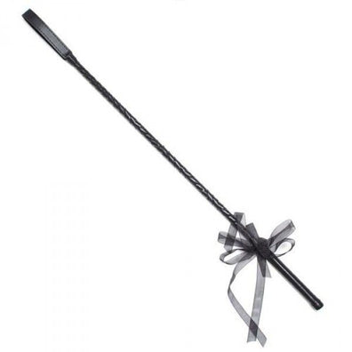 Cravasa pentru jocuri erotice si bondage Ribbon Horse Whip 72 cm, negru
